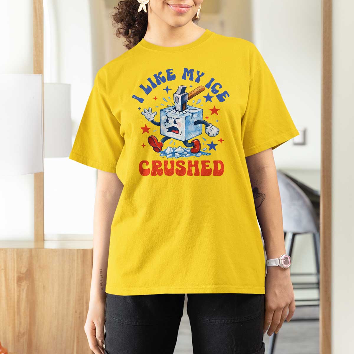 Subtle Abolish ICE T Shirt For Women Vintage I Like My Ice Crushed