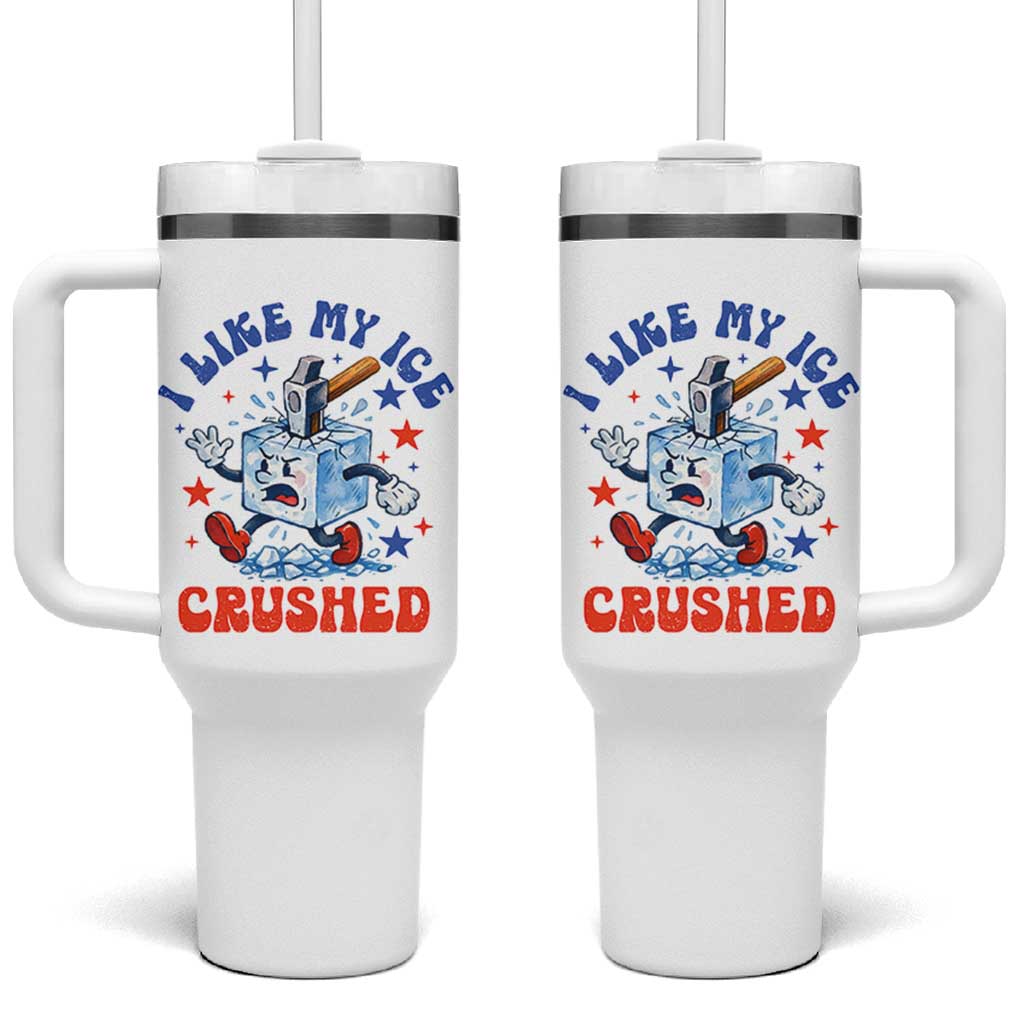 Subtle Abolish ICE Tumbler With Handle Vintage I Like My Ice Crushed