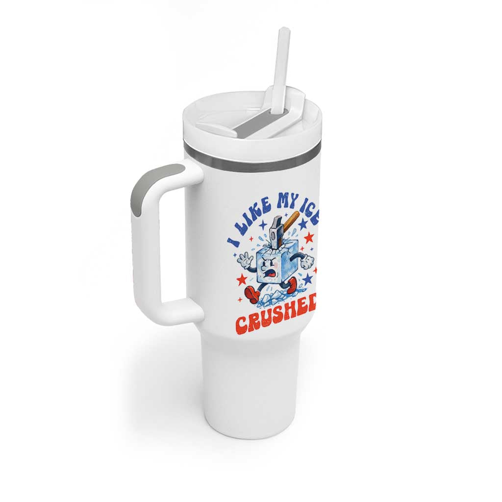 Subtle Abolish ICE Tumbler With Handle Vintage I Like My Ice Crushed