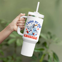 Subtle Abolish ICE Tumbler With Handle Vintage I Like My Ice Crushed