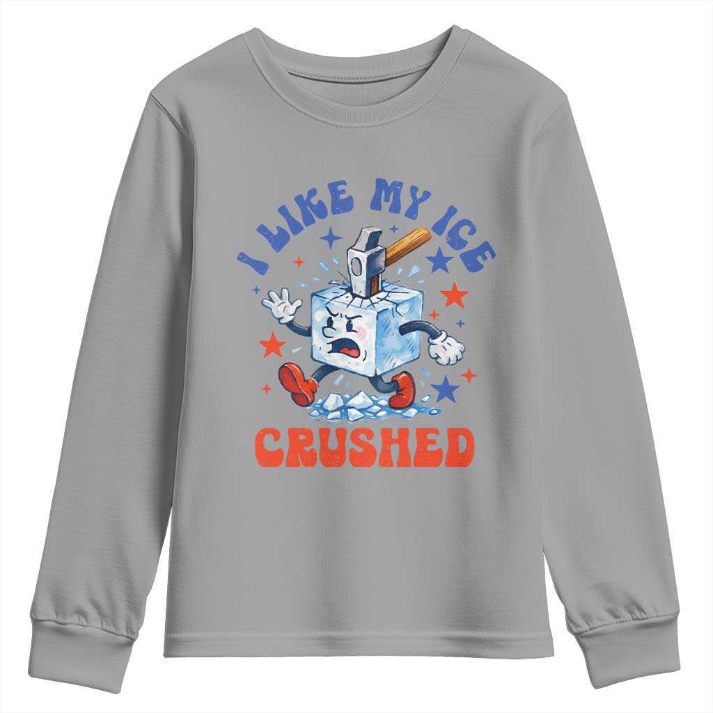 Subtle Abolish ICE Youth Sweatshirt Vintage I Like My Ice Crushed