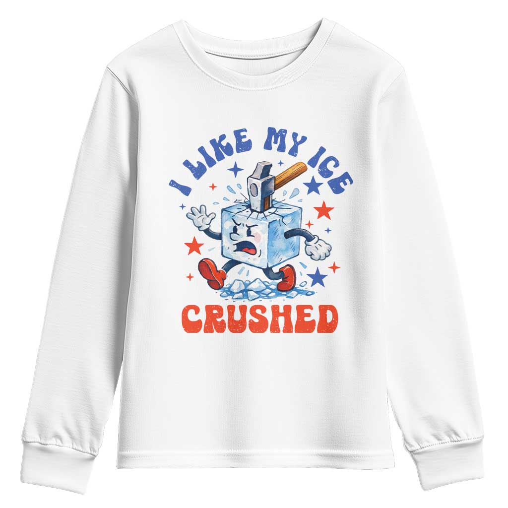 Subtle Abolish ICE Youth Sweatshirt Vintage I Like My Ice Crushed
