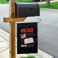 Patriotic Bookish 4th Of July Read White Blue Since 1776 Garden Flag