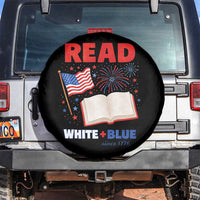 Patriotic Bookish 4th Of July Read White Blue Since 1776 Spare Tire Cover