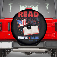 Patriotic Bookish 4th Of July Read White Blue Since 1776 Spare Tire Cover