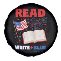 Patriotic Bookish 4th Of July Read White Blue Since 1776 Spare Tire Cover