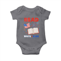 Patriotic Bookish 4th Of July Read White Blue Since 1776 Baby Onesie