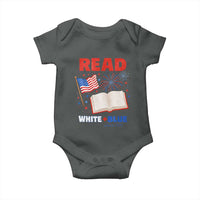 Patriotic Bookish 4th Of July Read White Blue Since 1776 Baby Onesie