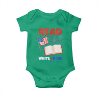 Patriotic Bookish 4th Of July Read White Blue Since 1776 Baby Onesie