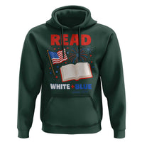 Patriotic Bookish 4th Of July Read White Blue Since 1776 Hoodie
