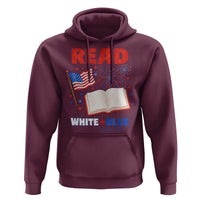 Patriotic Bookish 4th Of July Read White Blue Since 1776 Hoodie
