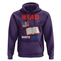 Patriotic Bookish 4th Of July Read White Blue Since 1776 Hoodie