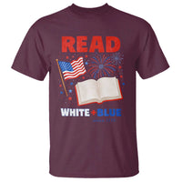 Patriotic Bookish 4th Of July Read White Blue Since 1776 T Shirt
