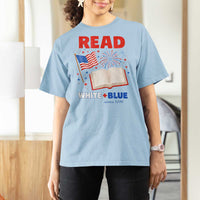 Patriotic Bookish 4th Of July Read White Blue Since 1776 T Shirt For Women