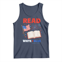 Patriotic Bookish 4th Of July Read White Blue Since 1776 Tank Top