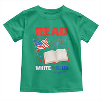 Patriotic Bookish 4th Of July Read White Blue Since 1776 Toddler T Shirt