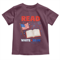 Patriotic Bookish 4th Of July Read White Blue Since 1776 Toddler T Shirt
