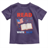 Patriotic Bookish 4th Of July Read White Blue Since 1776 Toddler T Shirt
