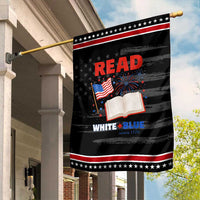 Patriotic Bookish 4th Of July Read White Blue Since 1776 Garden Flag