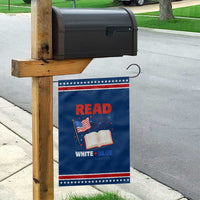 Patriotic Bookish 4th Of July Read White Blue Since 1776 Garden Flag