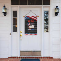 Patriotic Bookish 4th Of July Read White Blue Since 1776 Garden Flag