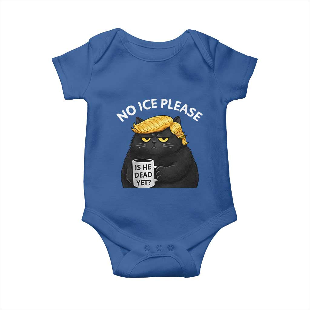No ICE Protest Baby Onesie Is He Dead Yet Black Cat Meme
