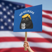 No ICE Protest Protest Sign Is He Dead Yet Black Cat Meme