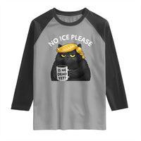 No ICE Protest Raglan Shirt Is He Dead Yet Black Cat Meme