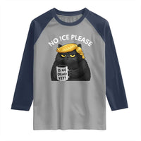 No ICE Protest Raglan Shirt Is He Dead Yet Black Cat Meme