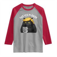 No ICE Protest Raglan Shirt Is He Dead Yet Black Cat Meme