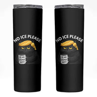 No ICE Protest Skinny Tumbler Is He Dead Yet Black Cat Meme