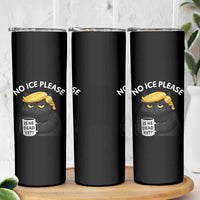 No ICE Protest Skinny Tumbler Is He Dead Yet Black Cat Meme