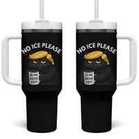 No ICE Protest Tumbler With Handle Is He Dead Yet Black Cat Meme