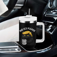 No ICE Protest Tumbler With Handle Is He Dead Yet Black Cat Meme