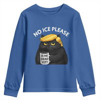 No ICE Protest Youth Sweatshirt Is He Dead Yet Black Cat Meme