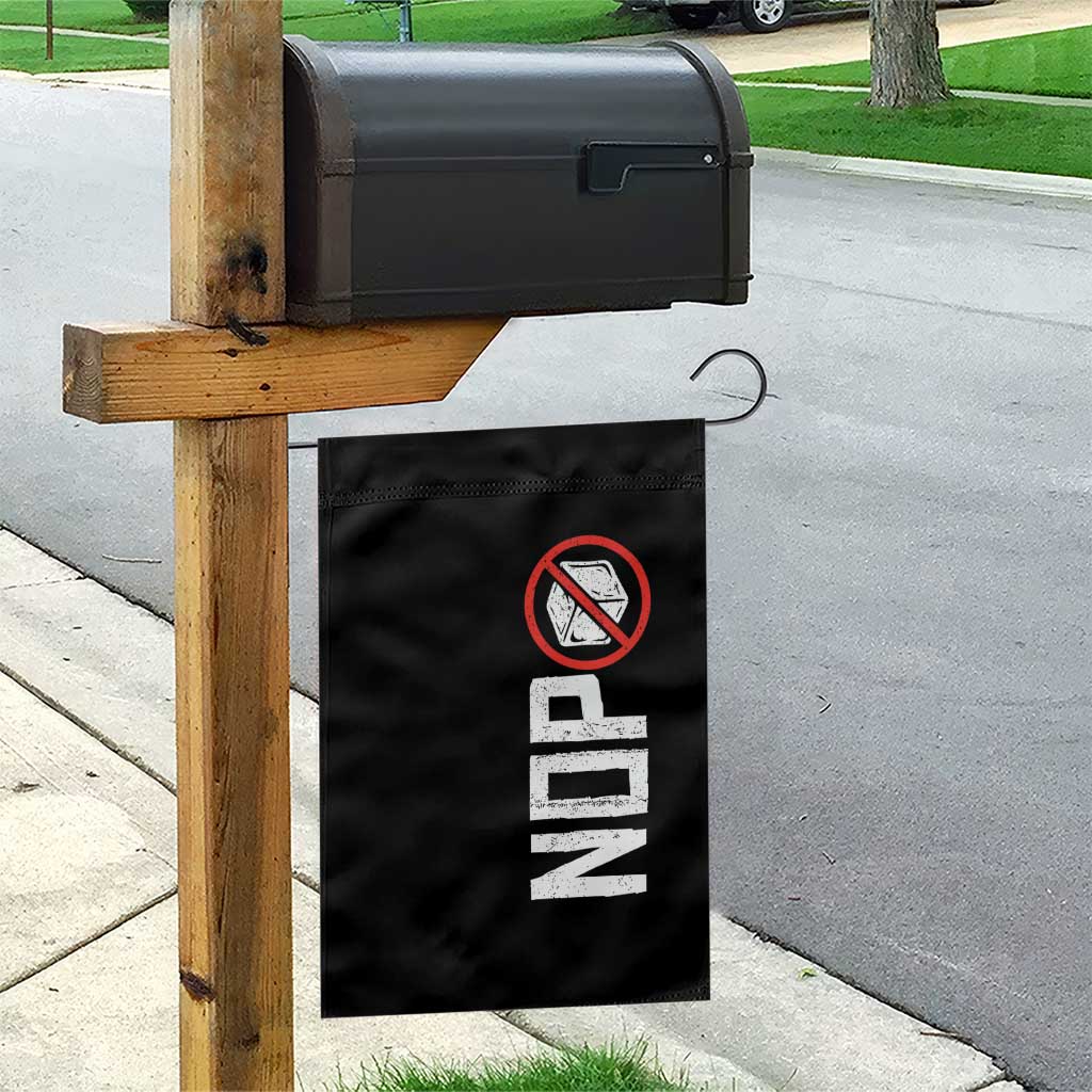 No ICE Protest Garden Flag Nope Sign Vertical