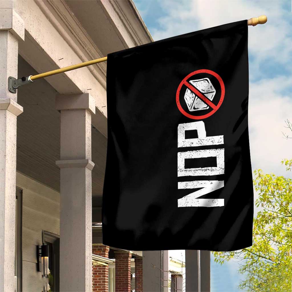 No ICE Protest Garden Flag Nope Sign Vertical