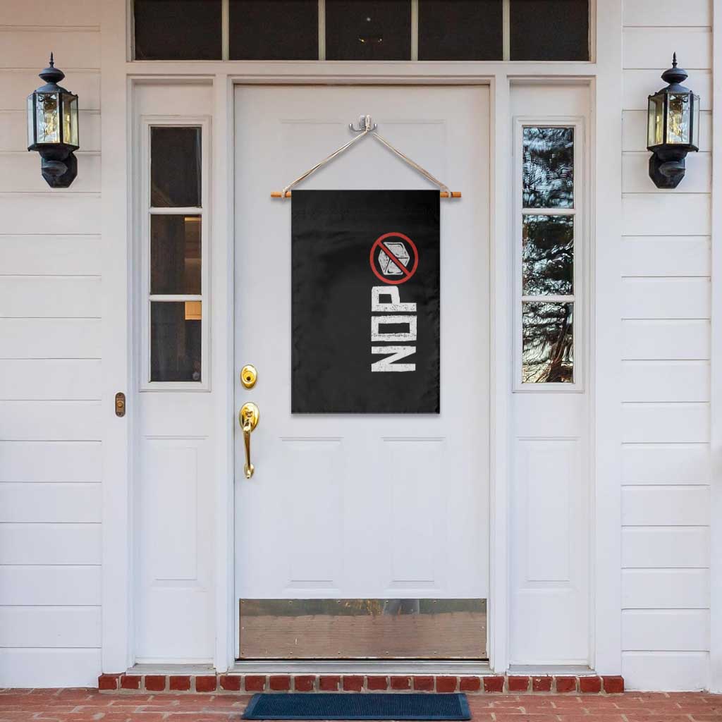 No ICE Protest Garden Flag Nope Sign Vertical