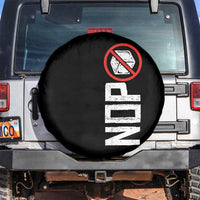 No ICE Protest Spare Tire Cover Nope Sign Vertical