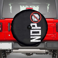 No ICE Protest Spare Tire Cover Nope Sign Vertical