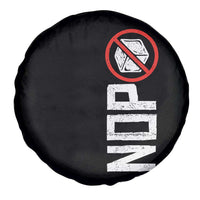 No ICE Protest Spare Tire Cover Nope Sign Vertical