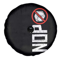 No ICE Protest Spare Tire Cover Nope Sign Vertical