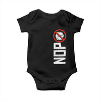 No ICE Protest Baby Onesie Nope Sign Vertical