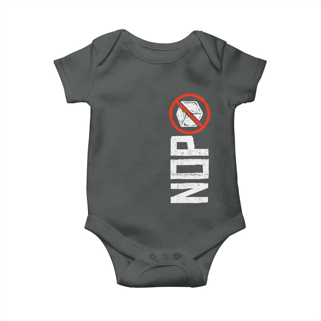 No ICE Protest Baby Onesie Nope Sign Vertical