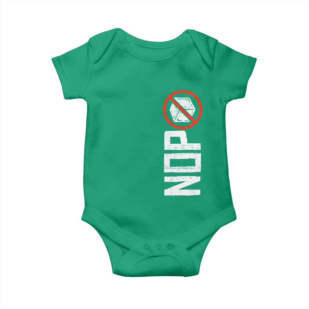 No ICE Protest Baby Onesie Nope Sign Vertical