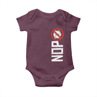 No ICE Protest Baby Onesie Nope Sign Vertical