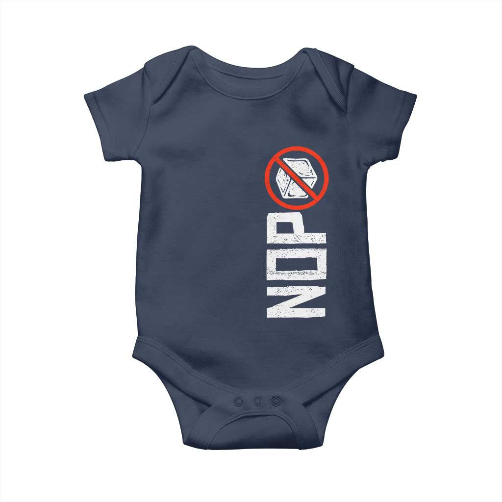 No ICE Protest Baby Onesie Nope Sign Vertical