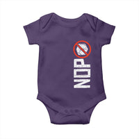 No ICE Protest Baby Onesie Nope Sign Vertical