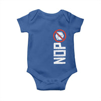 No ICE Protest Baby Onesie Nope Sign Vertical