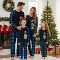 No ICE Protest Plaid Pajama Set Nope Sign Vertical